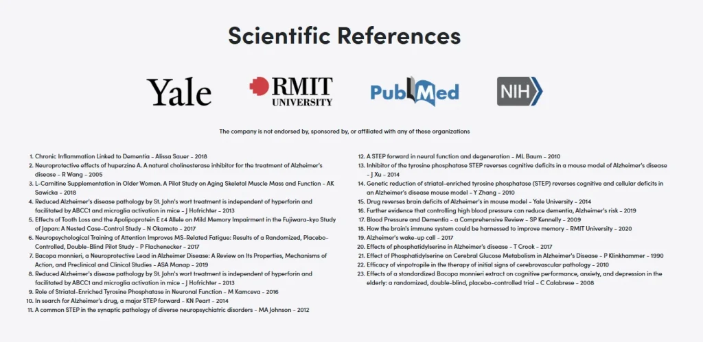 CogniCare Pro Références Scientifiques