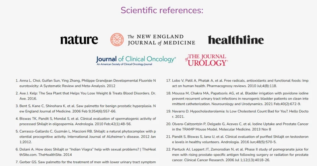 Références scientifiques de Pineal Guard