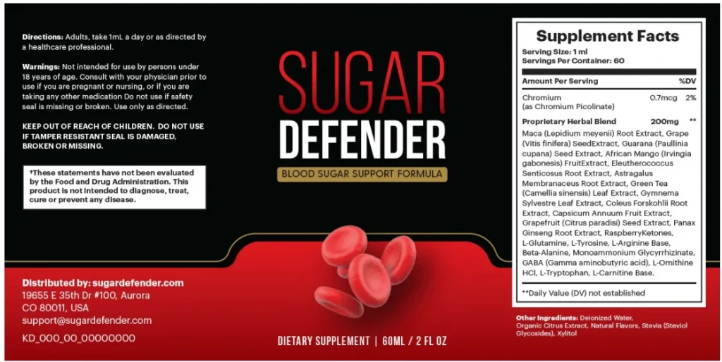 Sugar Defender Informations Supplémentaires