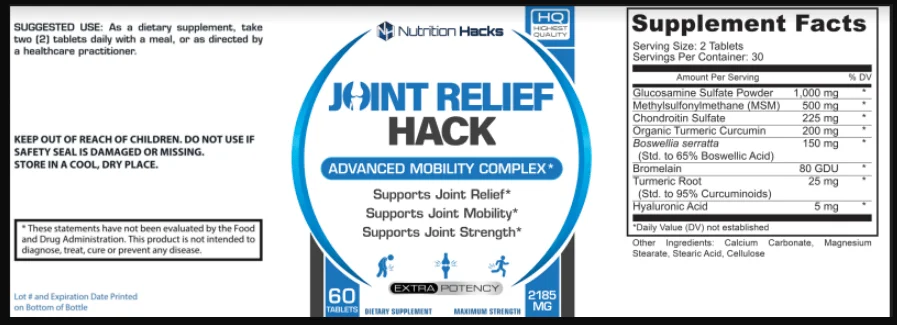 Faits sur le Supplément Joint Pain Hack