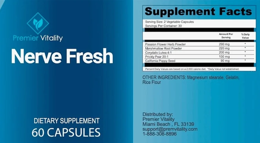 Informations sur le supplément Nerve Fresh